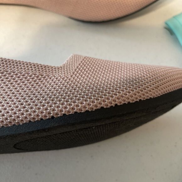 MIA Lixya Ballet Flats Women 9.5 Blush Knit Fabric Stretch Pointed Toe Slip on - Picture 7 of 13